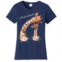 Womens Mama Giraffe Shirts New Mom Mommy Gift For Mothers Day Women's T-Shirt