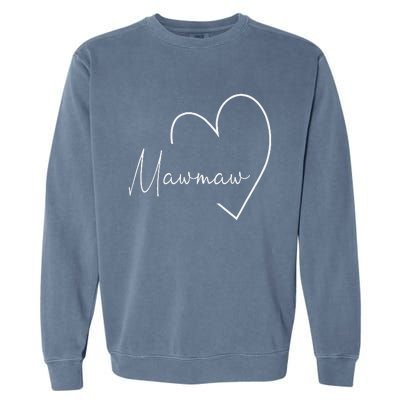 Womens Mawmaw Gift Grandma Christmas Mother's Day Garment-Dyed Sweatshirt