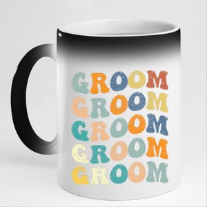 Wedding Matching Gifts Matching Getting Ready Bride & Groom 11oz Black Color Changing Mug