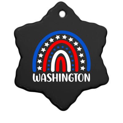 Washington Meaningful Gift I Love Washington Usa Cute Gift Ceramic Star Ornament