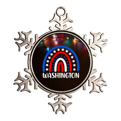 Washington Meaningful Gift I Love Washington Usa Cute Gift Metallic Star Ornament