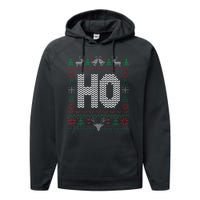 Where My HoS At Ho Matching Couple Christmas Ugly Performance Fleece Hoodie