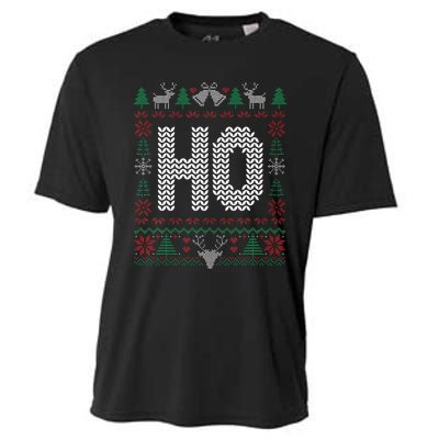 Where My HoS At Ho Matching Couple Christmas Ugly Cooling Performance Crew T-Shirt