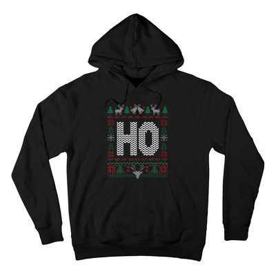 Where My HoS At Ho Matching Couple Christmas Ugly Hoodie