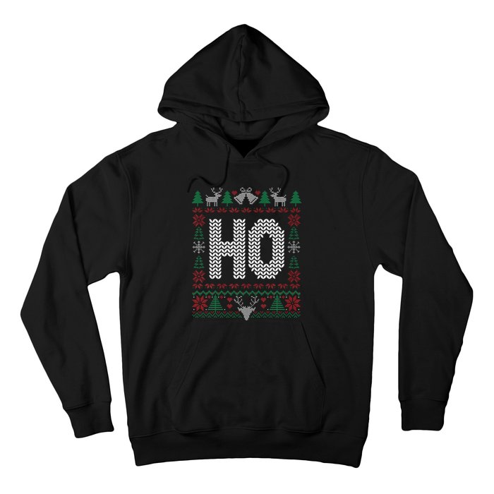 Where My HoS At Ho Matching Couple Christmas Ugly Hoodie