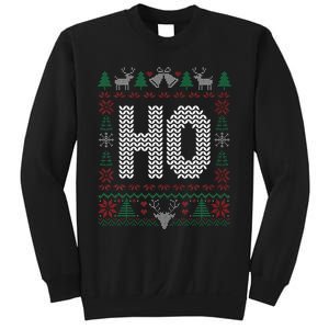 Where My HoS At Ho Matching Couple Christmas Ugly Sweatshirt