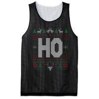 Where My HoS At Ho Matching Couple Christmas Ugly Mesh Reversible Basketball Jersey Tank