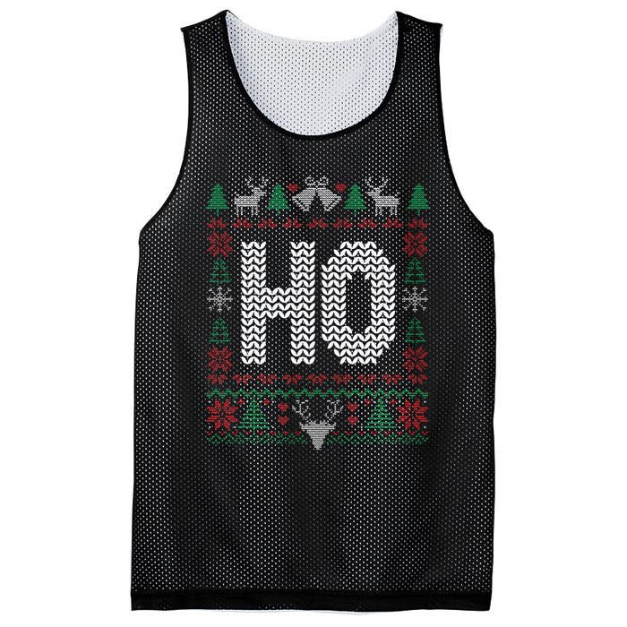 Where My HoS At Ho Matching Couple Christmas Ugly Mesh Reversible Basketball Jersey Tank