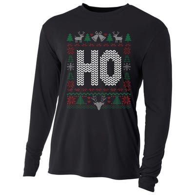 Where My HoS At Ho Matching Couple Christmas Ugly Cooling Performance Long Sleeve Crew