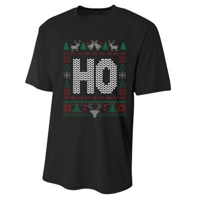 Where My HoS At Ho Matching Couple Christmas Ugly Performance Sprint T-Shirt