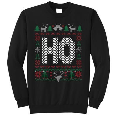 Where My HoS At Ho Matching Couple Christmas Ugly Tall Sweatshirt