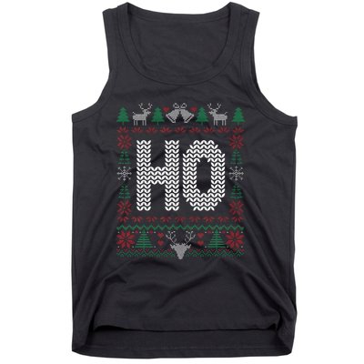 Where My HoS At Ho Matching Couple Christmas Ugly Tank Top