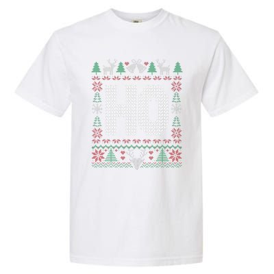 Where My HoS At Ho Matching Couple Christmas Ugly Garment-Dyed Heavyweight T-Shirt