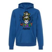 Witchy Mama Halloween Skull Witch Mom Spooky Cool Gift Premium Hoodie