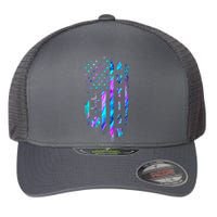 Women My Heart Beats For Special Ed Autism Awareness Teachers Gift Flexfit Unipanel Trucker Cap