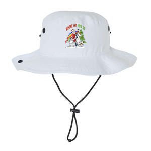 Where My HoS At Santa Claus Riding Unicorn Happy Christmas Gift Legacy Cool Fit Booney Bucket Hat