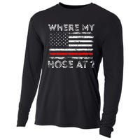 Where My Hose At Firefighter Cooling Performance Long Sleeve Crew