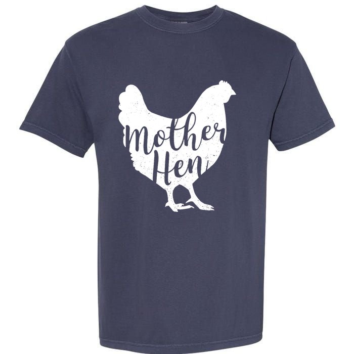 Wo Mother Hen Happy Mother's Day Cute Chicken Gift For Ladies VNeck Garment-Dyed Heavyweight T-Shirt