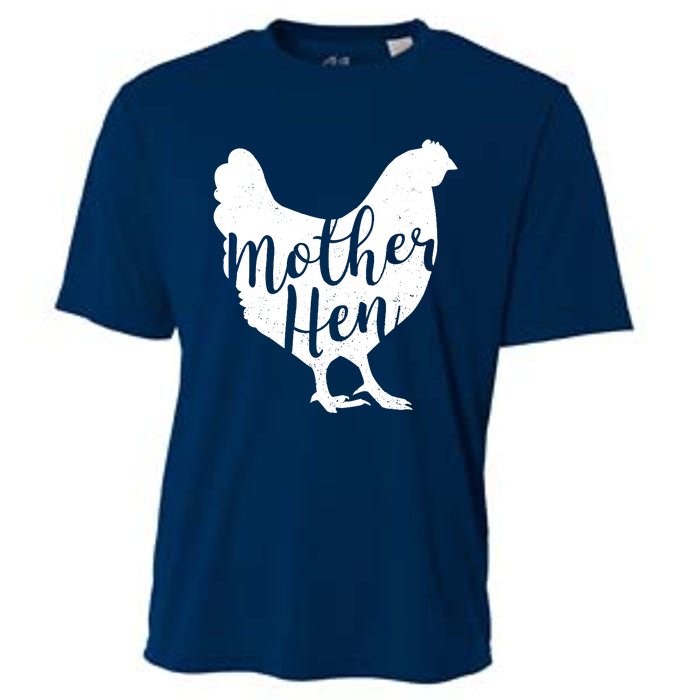 Wo Mother Hen Happy Mother's Day Cute Chicken Gift For Ladies VNeck Cooling Performance Crew T-Shirt