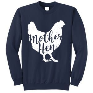 Wo Mother Hen Happy Mother's Day Cute Chicken Gift For Ladies VNeck Sweatshirt