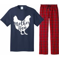 Wo Mother Hen Happy Mother's Day Cute Chicken Gift For Ladies VNeck Pajama Set