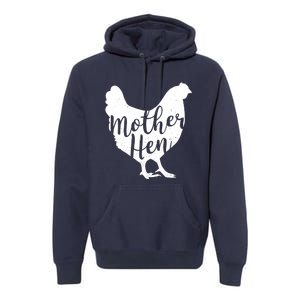 Wo Mother Hen Happy Mother's Day Cute Chicken Gift For Ladies VNeck Premium Hoodie