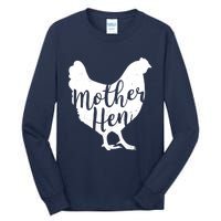 Wo Mother Hen Happy Mother's Day Cute Chicken Gift For Ladies VNeck Tall Long Sleeve T-Shirt