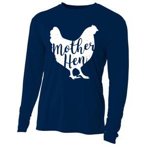 Wo Mother Hen Happy Mother's Day Cute Chicken Gift For Ladies VNeck Cooling Performance Long Sleeve Crew