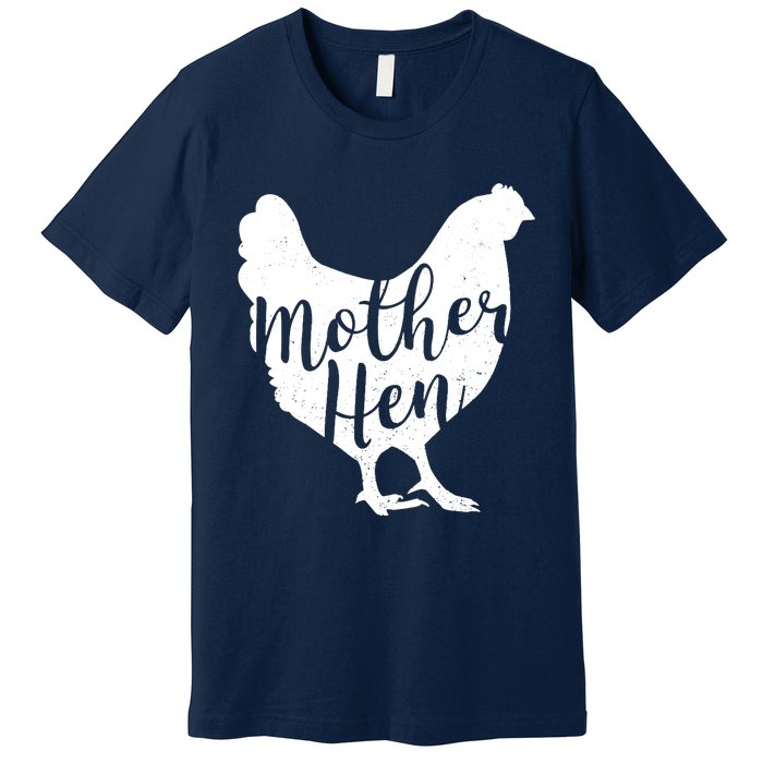 Wo Mother Hen Happy Mother's Day Cute Chicken Gift For Ladies VNeck Premium T-Shirt