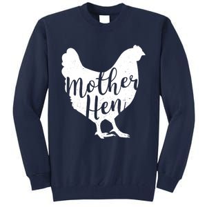 Wo Mother Hen Happy Mother's Day Cute Chicken Gift For Ladies VNeck Tall Sweatshirt