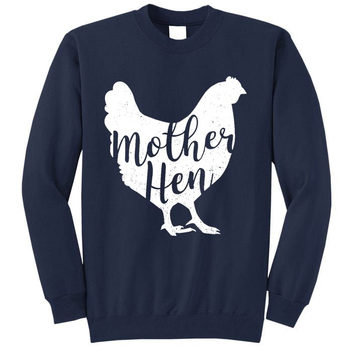 Wo Mother Hen Happy Mother's Day Cute Chicken Gift For Ladies VNeck Tall Sweatshirt