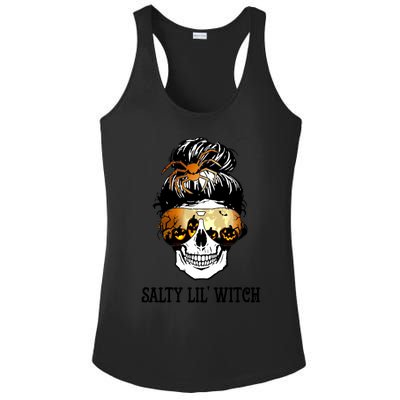 Witchy Mama Halloween Skull Witch Mom Spooky Gift Ladies PosiCharge Competitor Racerback Tank