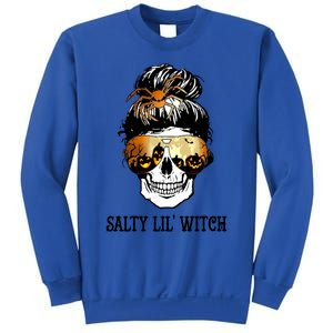 Witchy Mama Halloween Skull Witch Mom Spooky Gift Sweatshirt