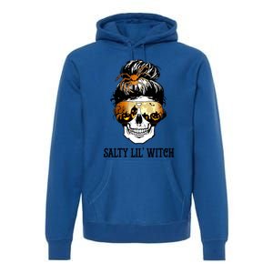 Witchy Mama Halloween Skull Witch Mom Spooky Gift Premium Hoodie