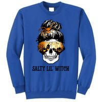 Witchy Mama Halloween Skull Witch Mom Spooky Gift Tall Sweatshirt