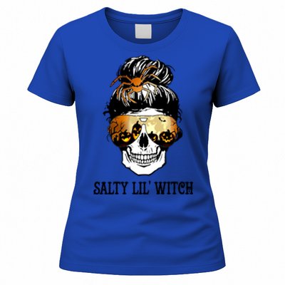 Witchy Mama Halloween Skull Witch Mom Spooky Gift Women's T-Shirt