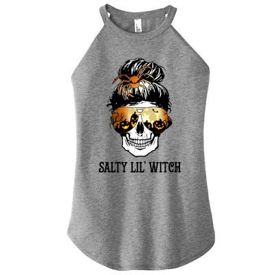 Witchy Mama Halloween Skull Witch Mom Spooky Gift Women's Perfect Tri Rocker Tank