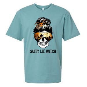 Witchy Mama Halloween Skull Witch Mom Spooky Gift Sueded Cloud Jersey T-Shirt