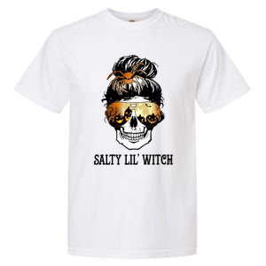 Witchy Mama Halloween Skull Witch Mom Spooky Gift Garment-Dyed Heavyweight T-Shirt