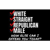 White Male How Can I Offend You Bumper Sticker