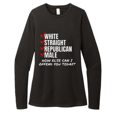 White Male How Can I Offend You Womens CVC Long Sleeve Shirt