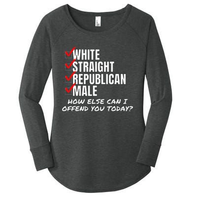 White Male How Can I Offend You Women's Perfect Tri Tunic Long Sleeve Shirt