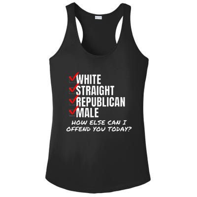 White Male How Can I Offend You Ladies PosiCharge Competitor Racerback Tank