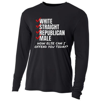 White Male How Can I Offend You Cooling Performance Long Sleeve Crew