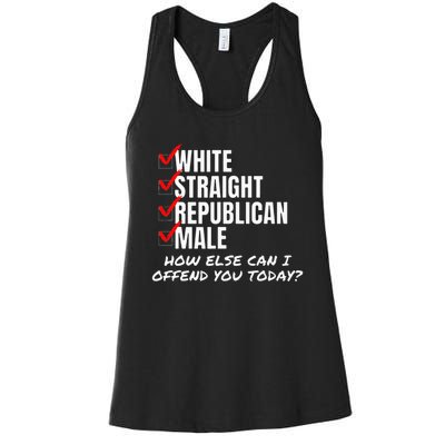 White Male How Can I Offend You Women's Racerback Tank