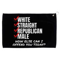 White Male How Can I Offend You Grommeted Golf Towel