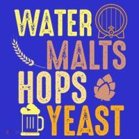 Water Malts Hops Yeast Beer Brewing Ingredients Gift Tall T-Shirt