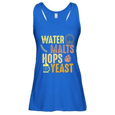 Water Malts Hops Yeast Beer Brewing Ingredients Gift Ladies Essential Flowy Tank