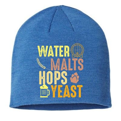 Water Malts Hops Yeast Beer Brewing Ingredients Gift Sustainable Beanie