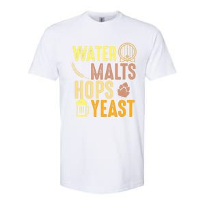 Water Malts Hops Yeast Beer Brewing Ingredients Gift Softstyle CVC T-Shirt